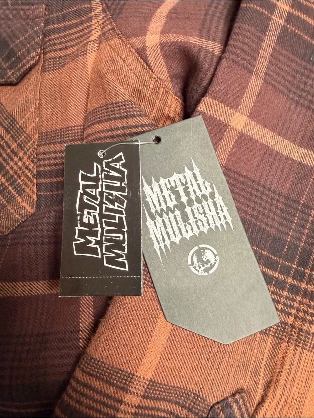 Metal Mulisha Wartime Flannel Shacket Men’s S NWT Lined Plaid Snap Shirt Jacket